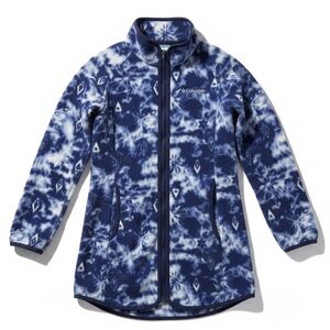 Columbia Disney Frozen Fleece Jacket Blue Girls Zip Outdoor Coat Medium 10/12
